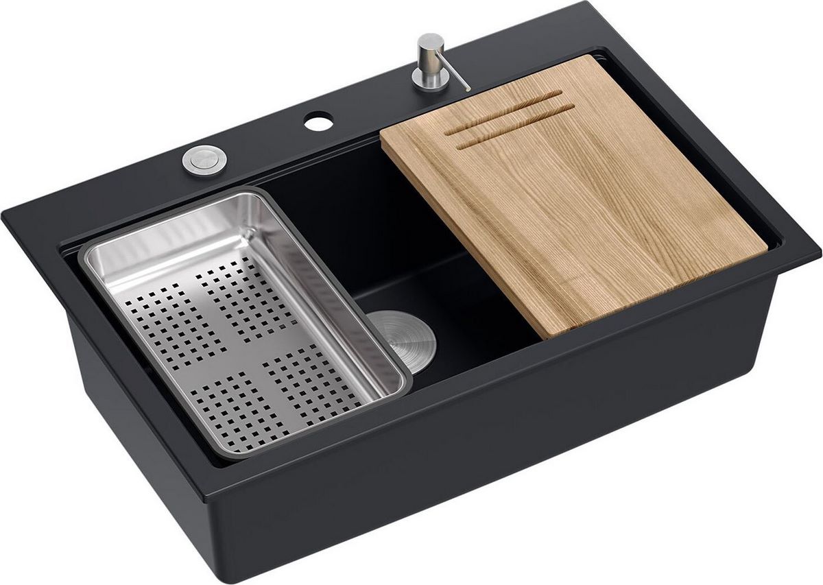 Кухонная мойка Quadron HQM7650U7BS - фото