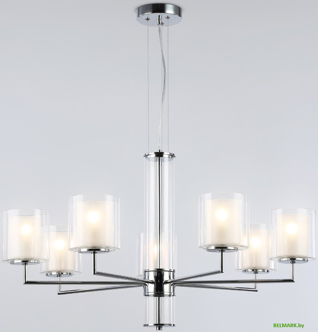 Подвесная люстра Ambrella LH56003/7 СH/FR (хром/белый матовый) - фото