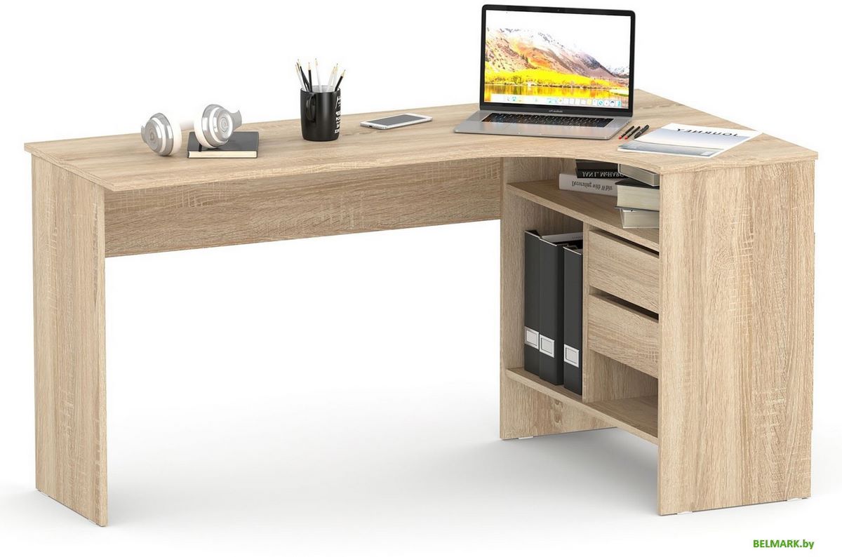 Стол Сокол СПМ-25 (правый, дуб сонома) - фото2