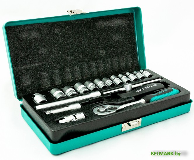 Набор трещотка с головками Stels 13573 (18 предметов) - фото2