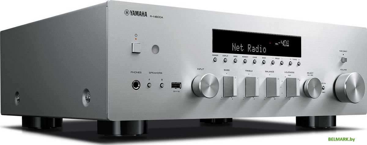 Сетевой ресивер Yamaha R-N600A (серебристый) - фото2