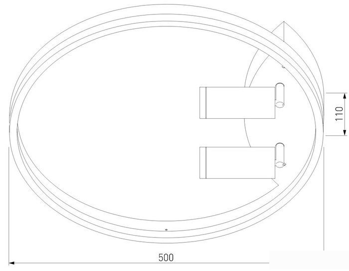 Припотолочная люстра Евросвет 90247/3 (белый-хром) - фото2