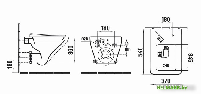 Унитаз подвесной SantiLine SL-5003 - фото2