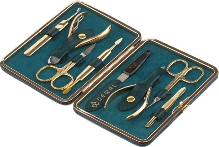 Набор для маникюра и педикюра Dewal 906GREEN (зеленый) - фото