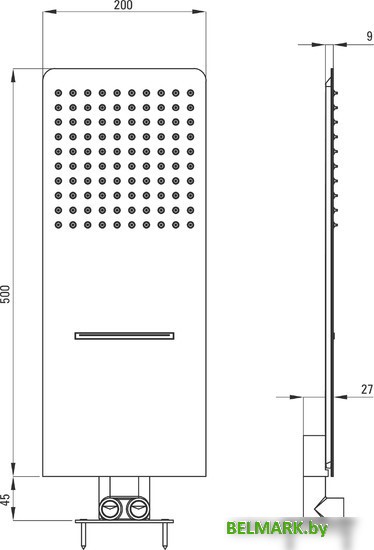 Верхний душ Deante Multibox NAC 096K - фото2