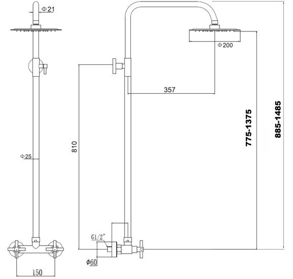 Верхний душ Fmark FS8405H - фото2