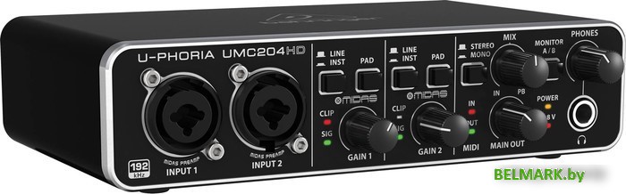 Аудиоинтерфейс BEHRINGER U-Phoria UMC204HD - фото