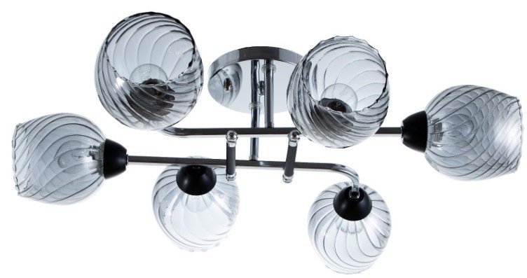 Люстра BayerLux Кириена 9408301 (черный/хромовый) - фото