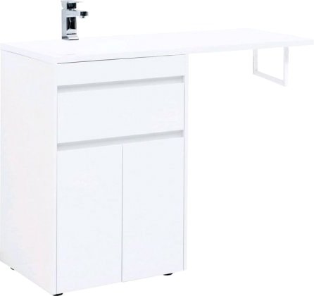 Aquanet Тумба под умывальник Токио 58 00237745 (левая, белый) - фото