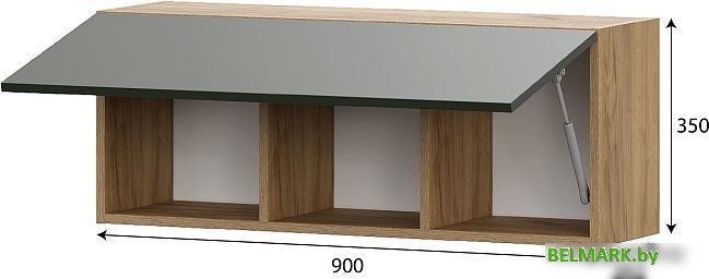 Полка SV-Мебель Милан 00-00108382 (дуб золотой/олива софт) - фото2