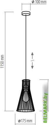 Подвесная люстра TK Lighting Vito white 1500 - фото2
