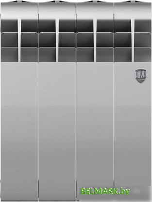 Биметаллический радиатор Royal Thermo BiLiner 350 Silver Satin (4 секции) - фото2