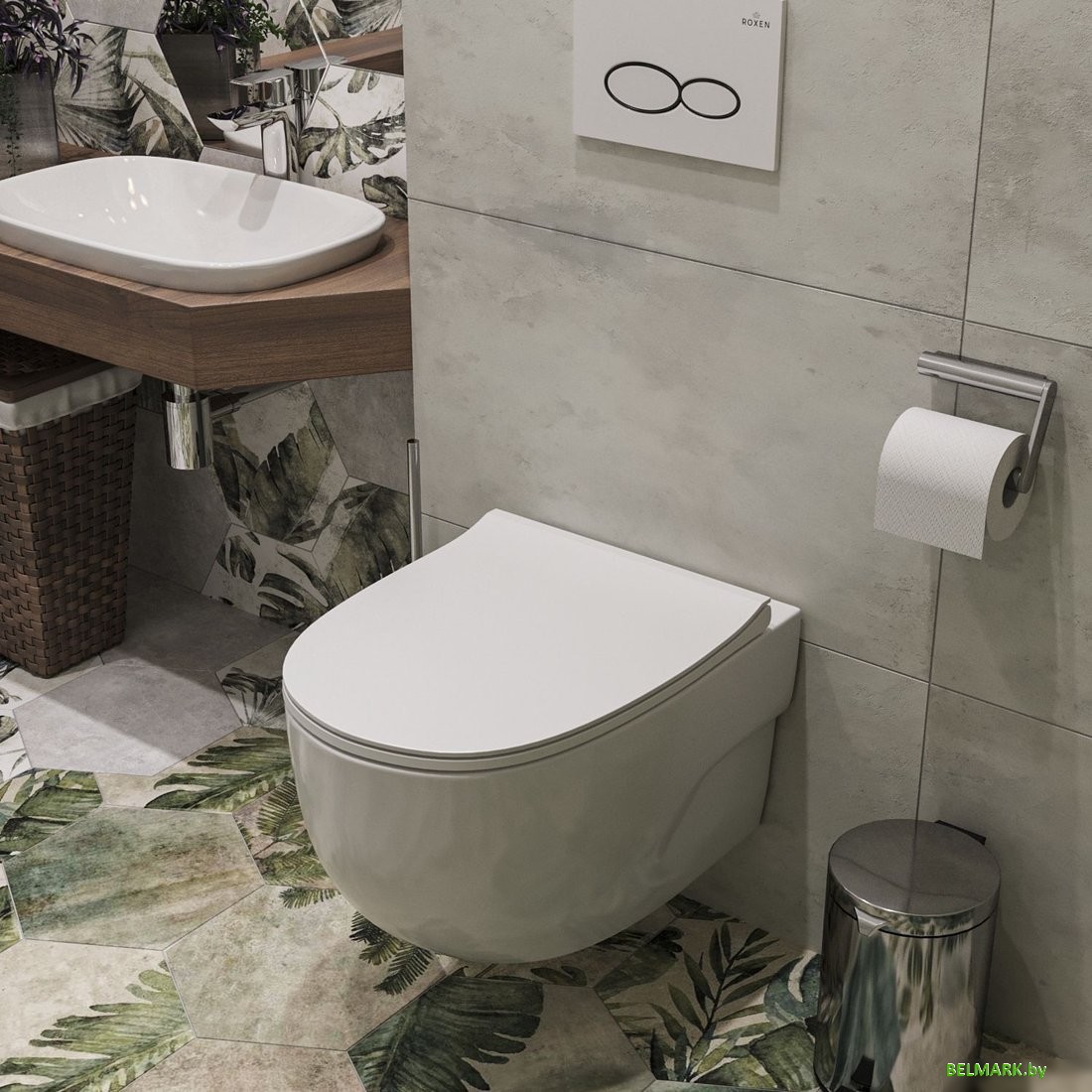 Унитаз подвесной Roxen Porto 530155-01 Rimless Soft Close - фото