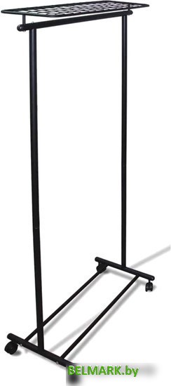 Стойка для одежды Мебелик М 9 на колесах (черный) - фото