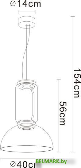 Подвесная люстра Divinare Trumpet 1242/06 SP-18 - фото2