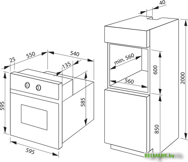 Электрический духовой шкаф Hansa BOEB64590016 - фото2
