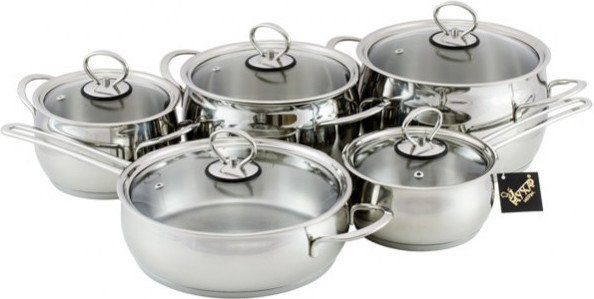 Набор кастрюль Кухар Магнолия Классика КМ1-035С - фото