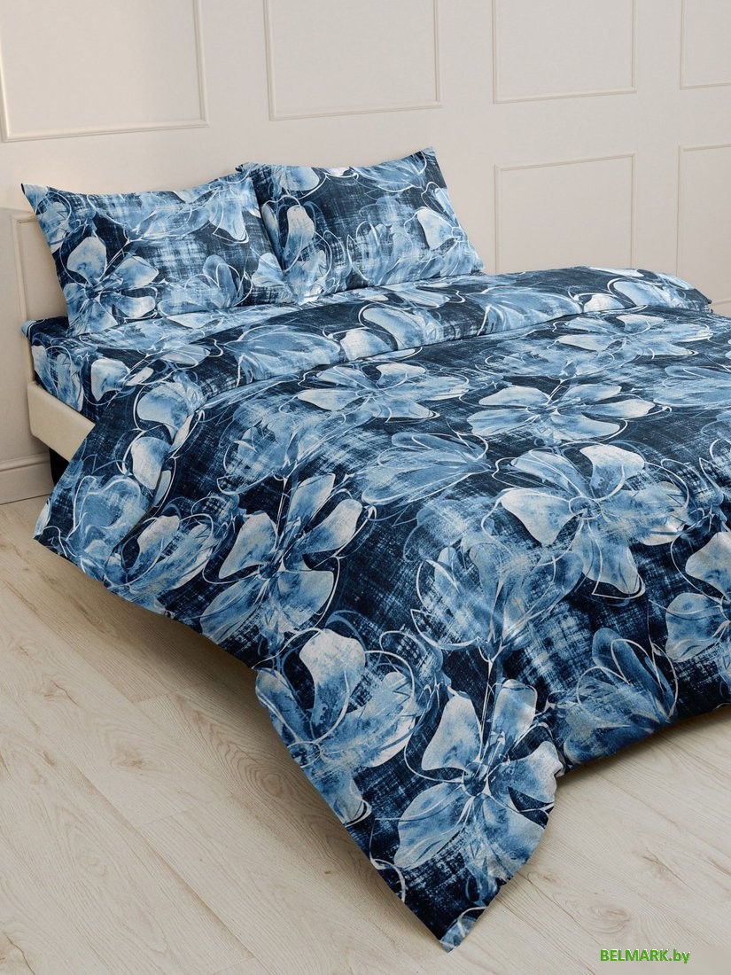 Постельное белье Реноме 2сп с Евро простыней Шуя 215491 (бязь) - фото