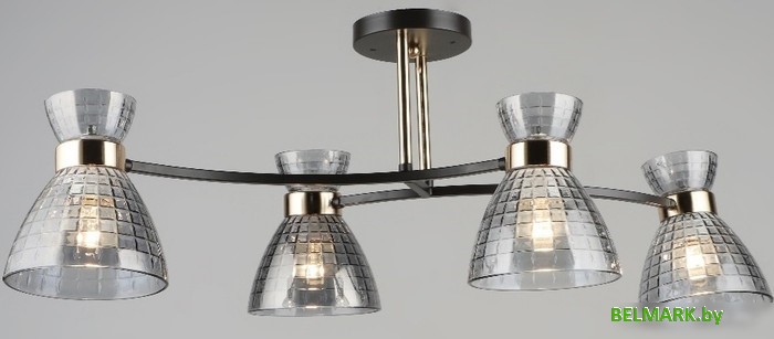 Люстра средней высоты Mirastyle SX-N-5686/4 COFFEE+FGD - фото2