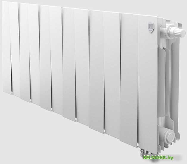 Биметаллический радиатор Royal Thermo PianoForte 300 Bianco Traffico VDR (12 секций) - фото2