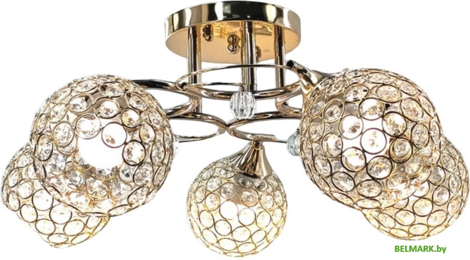 Люстра средней высоты Aitin Pro НПБ 02-5x60-101 6048/5 (золото) - фото