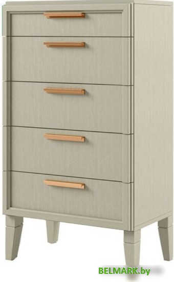 Комод Молодечномебель Charlie B-5 ВМФ-1523 (серый агат) - фото