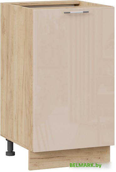 Шкаф напольный Трия Весна 1Н45 (дуб крафт золотой/кофе с молоком) - фото