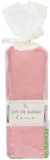 Постельное белье Sofi De MarkO Мармис 160х200х30 ПР-мс-160х200х30ппл (пепельно-розовый) - фото2