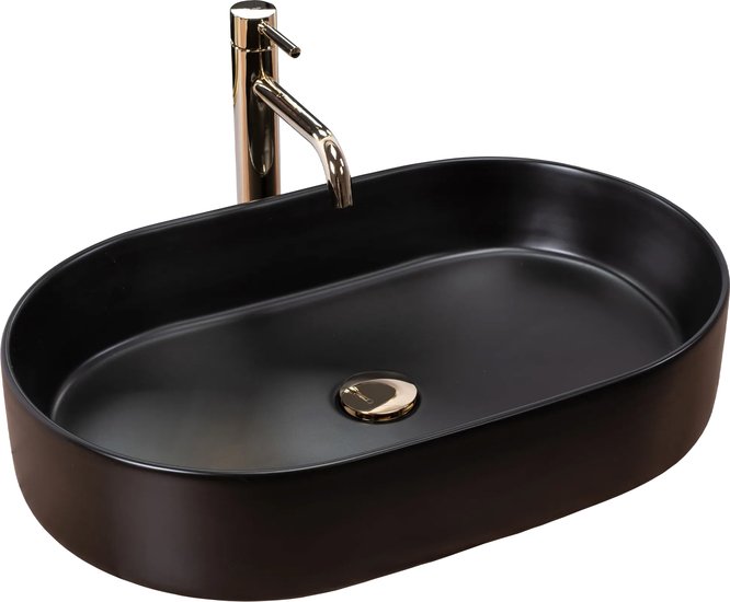 Умывальник Rea Nadia 60 Black Matt REA-U1062 - фото