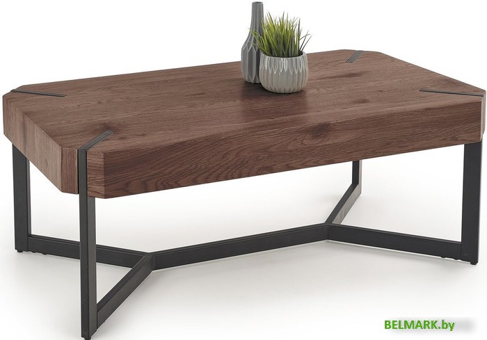 Журнальный столик Halmar Lavida (орех/черный) - фото