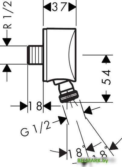 Шланговое подключение Hansgrohe FixFit 27506000 - фото2
