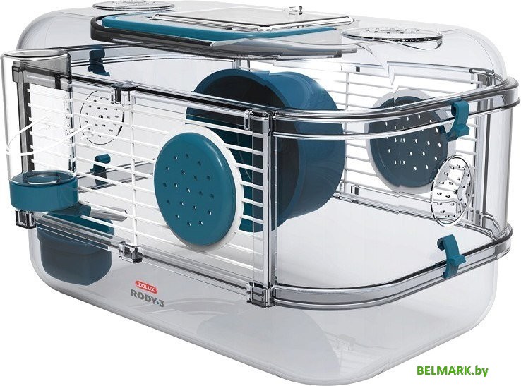 Клетка Zolux Rody 3 Mini 206013 (стальной синий) - фото