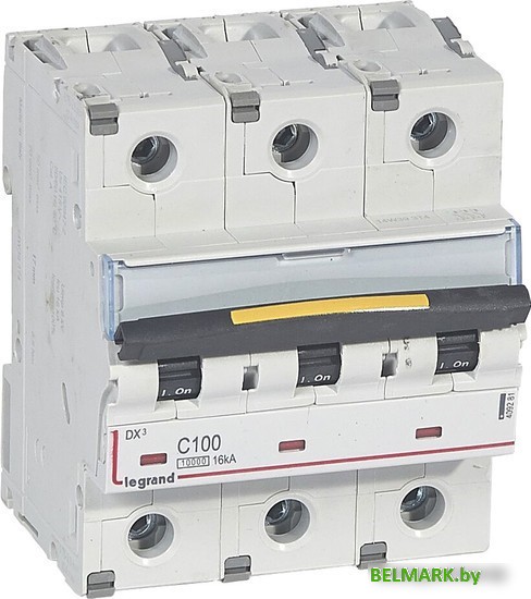Выключатель автоматический Legrand DX3 3P C 100A 16kA 4.5M 409281 - фото