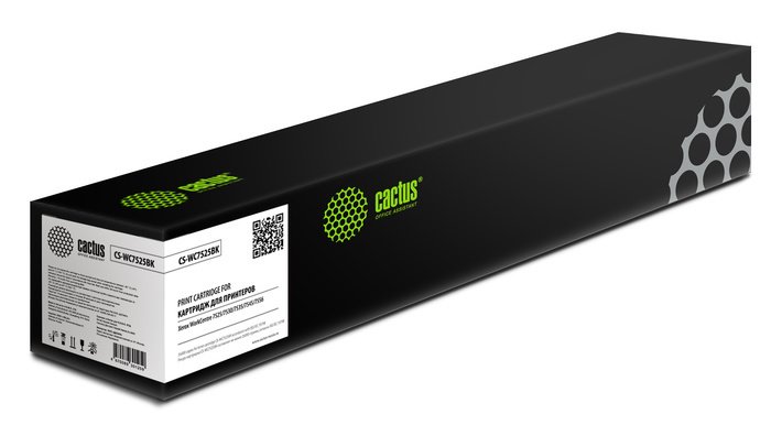 Картридж CACTUS CS-WC7525BK (аналог Xerox 006R01517) - фото