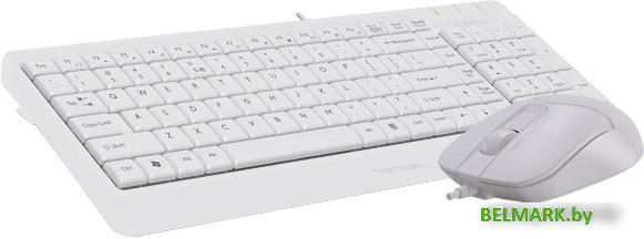 Клавиатура + мышь A4Tech Fstyler F1512 (белый) - фото2