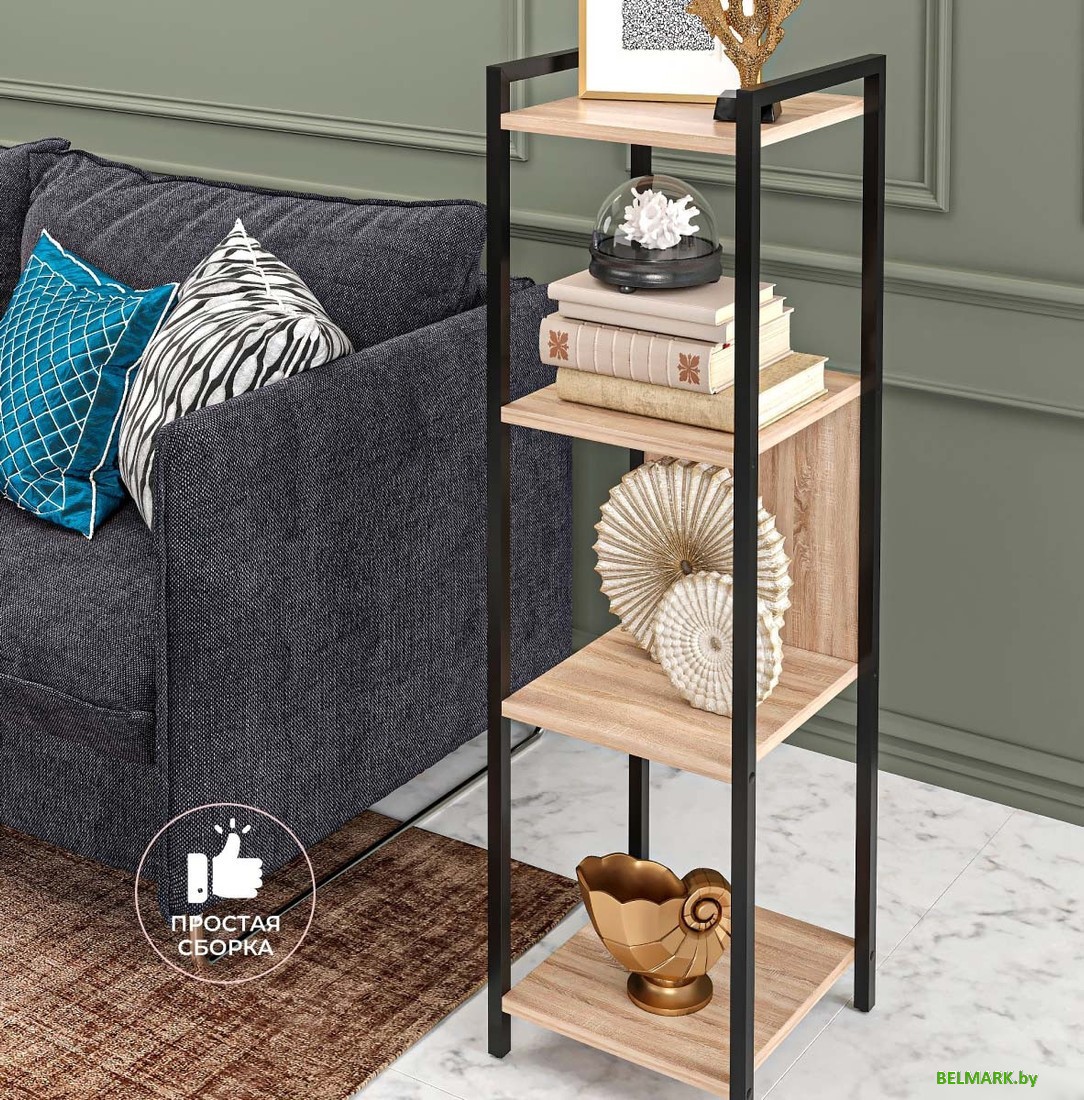 Стеллаж Макс Стайл СтМ-1220-Н1145 ST10 (Egger дуб бардолино натуральный Н1145 ST10) - фото2