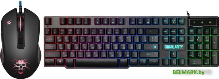 Клавиатура + мышь с ковриком + наушники Defender Singularity MKP-118 - фото2