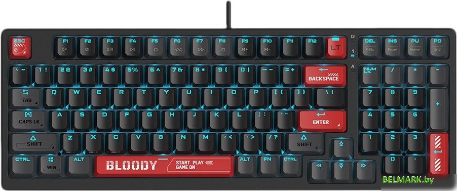 Клавиатура A4Tech Bloody AT98 (черный/красный) - фото