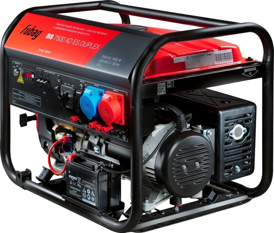 Бензиновый генератор Fubag BS 7500 XD ES DUPLEX - фото2