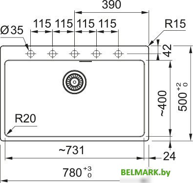 Кухонная мойка Franke Maris MRG 610-73 FTL 114.0661.798 (матовый черный) - фото2