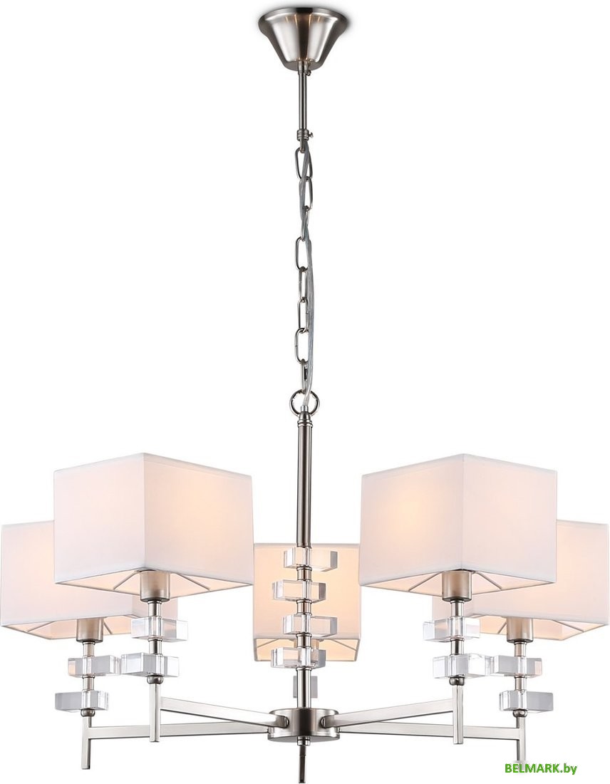 Подвесная люстра Ambrella LH71321/5 SN/WH (никель/белый) - фото2