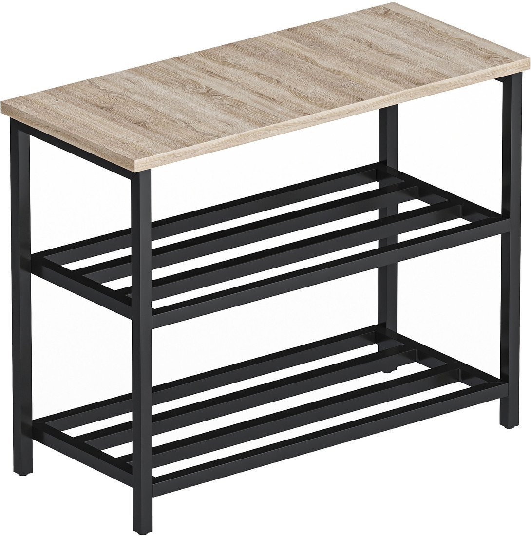 Полка для обуви Макс Стайл ОБ-700-Н1145 ST10 (Egger дуб бардолино натуральный Н1145 ST10) - фото