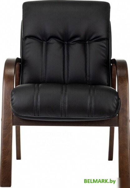 Офисный стул Бюрократ T-9932W-CF-Eco (черный, экокожа) - фото2