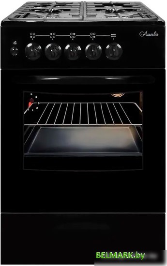 Кухонная плита Лысьва ГП 400 МС-2у (черный, решетка чугун, без крышки) - фото