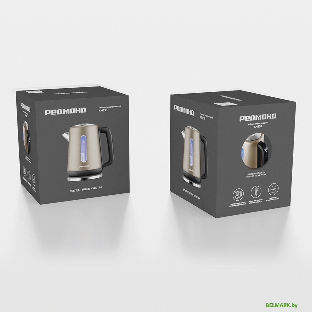 Электрический чайник Redmond (Редмонд) KM238 (шампань) - фото2