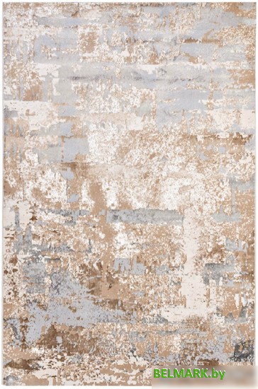 Ковер для жилой комнаты Radjab Carpet Бьянка прямоугольник D056A 7583RK-b 1.6x2.3 (cream shirink/vizon fdy) - фото