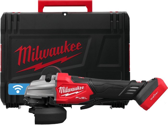 Угловая шлифмашина Milwaukee M18 Fuel One-Key M18FSAGSVO125X-0X 4933493552 (без АКБ, кейс) - фото