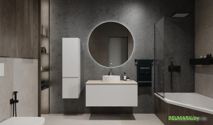 Jorno Тумба под умывальник Cossety 100 Coss.01.100/P/W-DG/JR (белый/дуб мавелла голд) - фото2