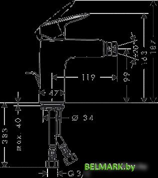 Смеситель Hansgrohe Logis 100 71200000 - фото2