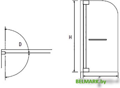Шторка RGW SC-02 100 см - фото2